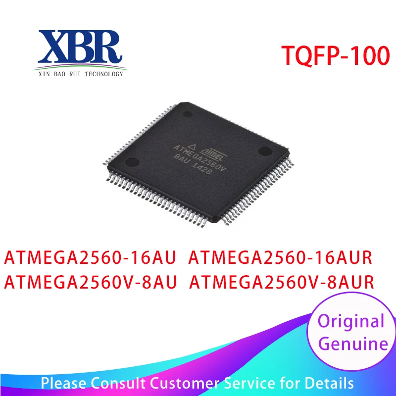5PCS ATMEGA2560-16AU ATMEGA2560-16AUR ATMEGA2560V-8AU ATMEGA2560V-8AUR TQFP-100 New original In Stock IC chip