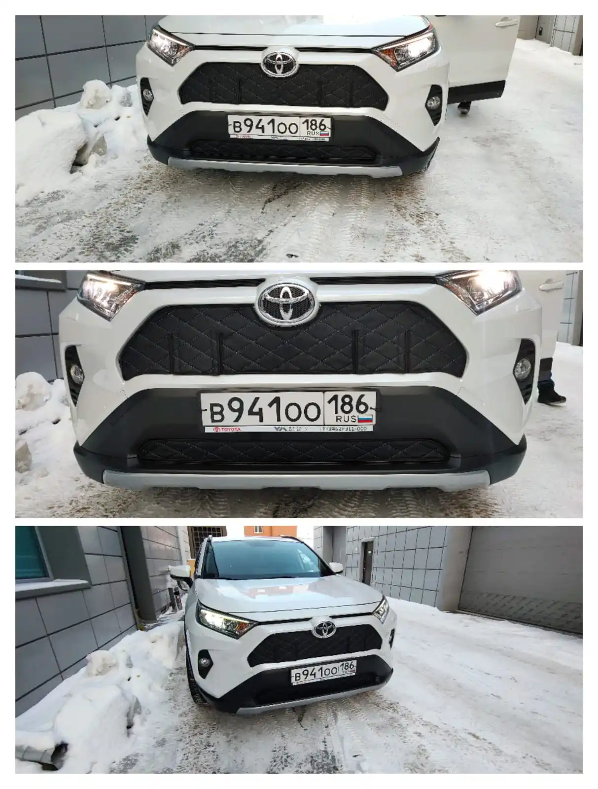 Защита радиатора для Toyota RAV 4 2018 – н.в. V (XA50) Тойота РАВ (комплект 2 детали) |