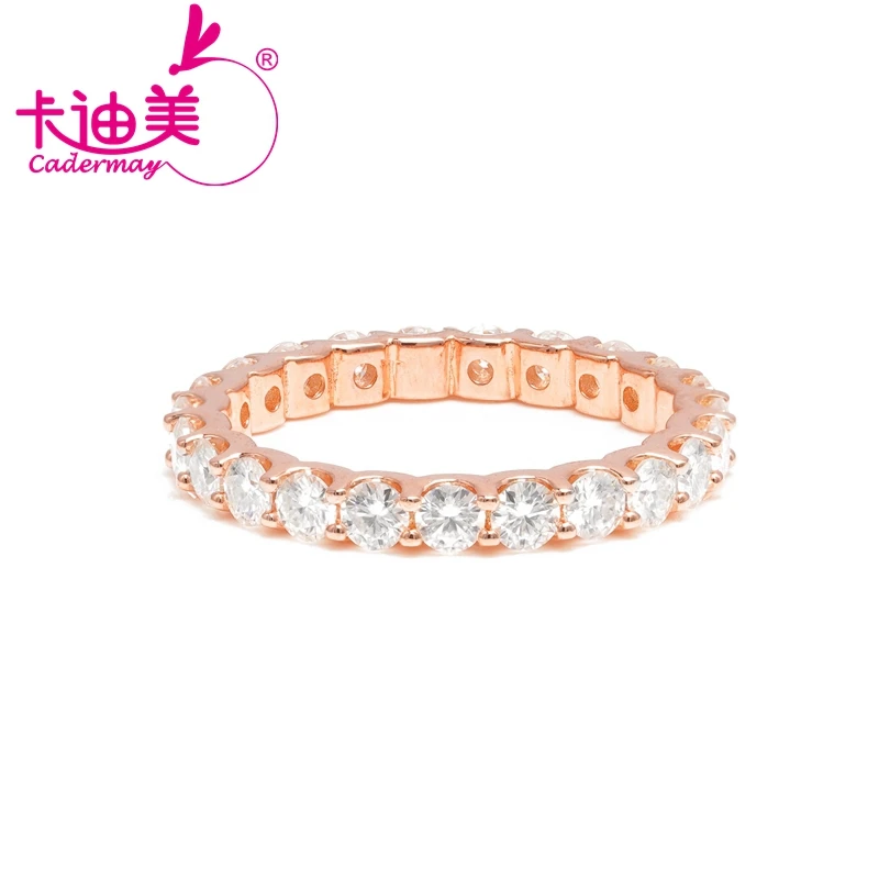 Женское кольцо с муассанитом 3 мм