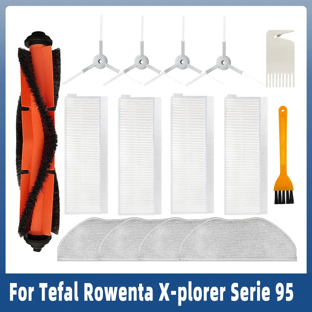 

Spare Parts For Tefal Rowenta X-plorer Serie 95 RG7975WH RG7987 Robot Vacuum Cleaner Main Side Brush HEPA Filter Mop Accessories