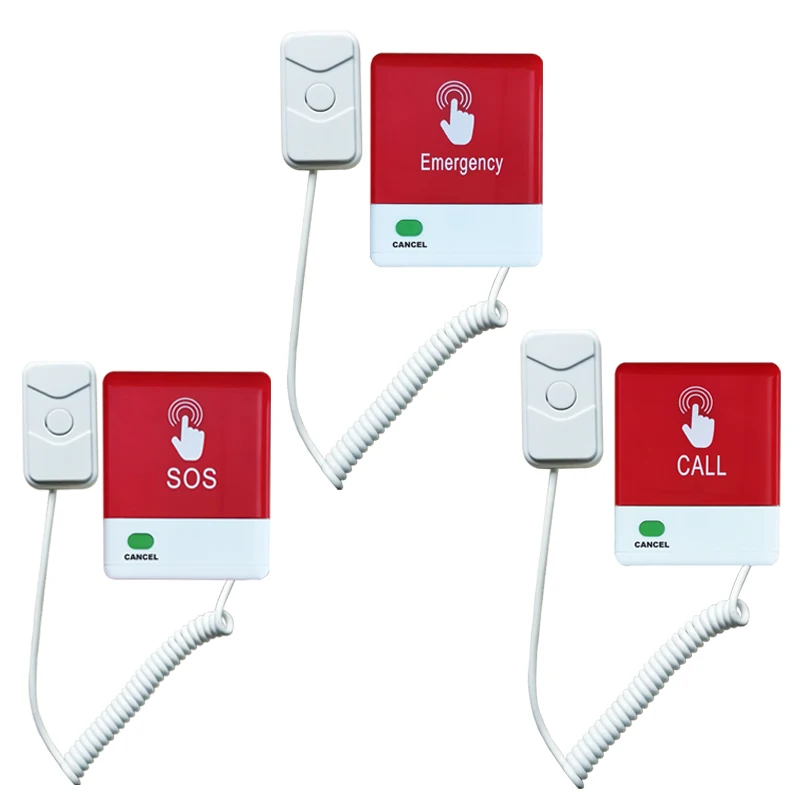 10pcs Wireless Alert Call Help White Button Patient Bell for Hospital Restaurant Nursing Home