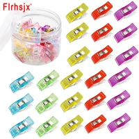 50pcs multipurpose sewing clips assorted bright colors fabric clips plastic wonder clips for sewing binding quilting crafting