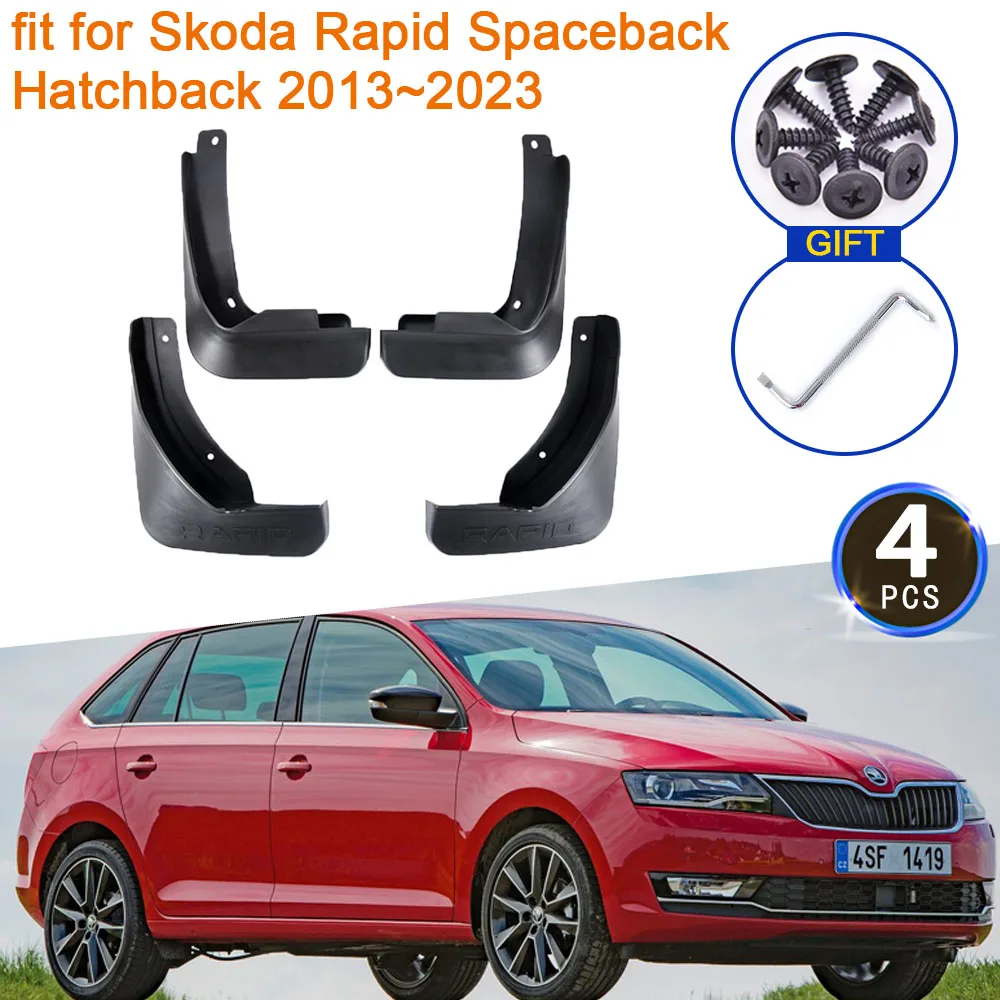 Щитки от грязи для Skoda Rapid Spaceback Hatchback 2013-2023 грязевые щитки брызговики передние