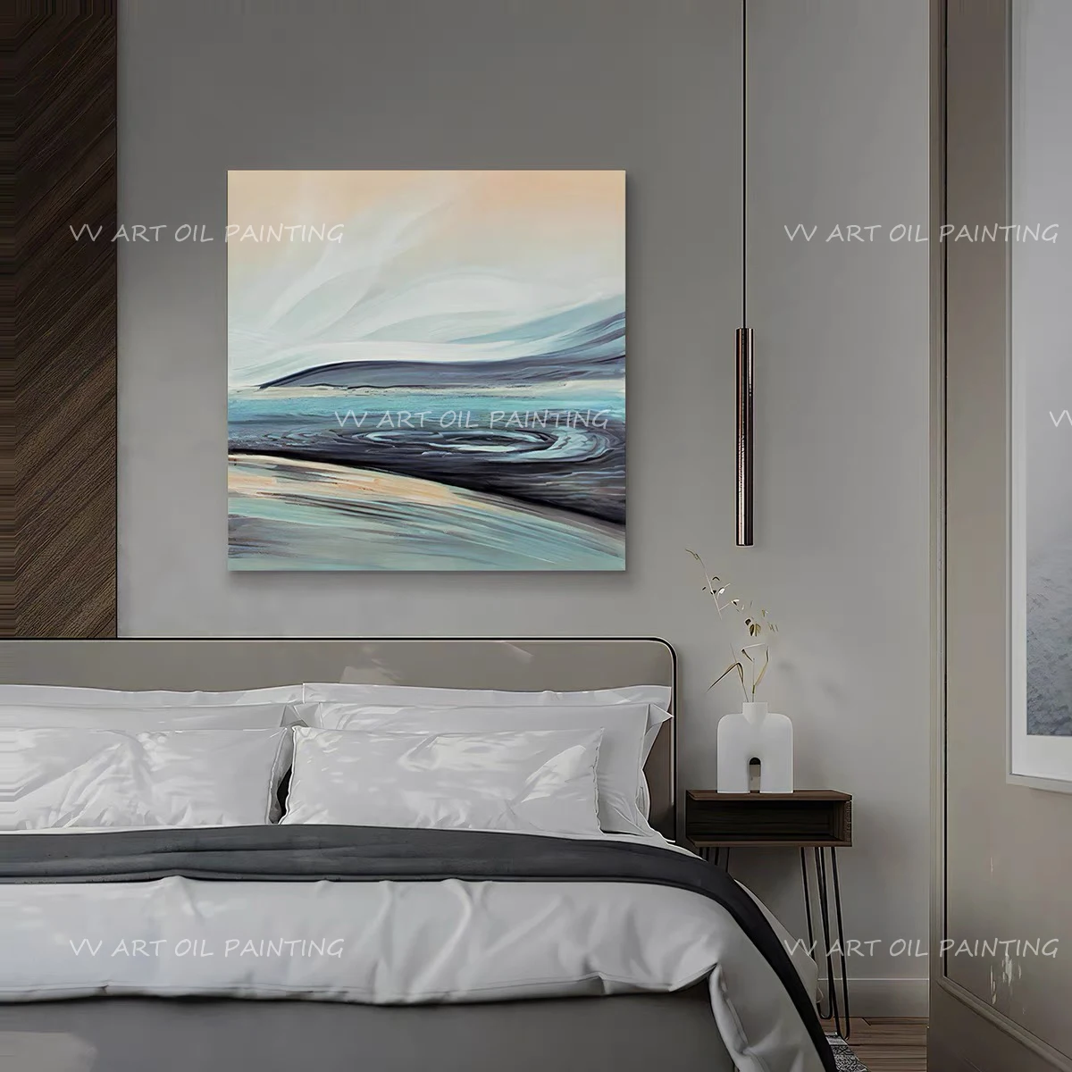 

Пейзаж, картина океана, море, синий, ручная работа, абстрактная масляная живопись, современный коридор, картина для декора детской комнаты