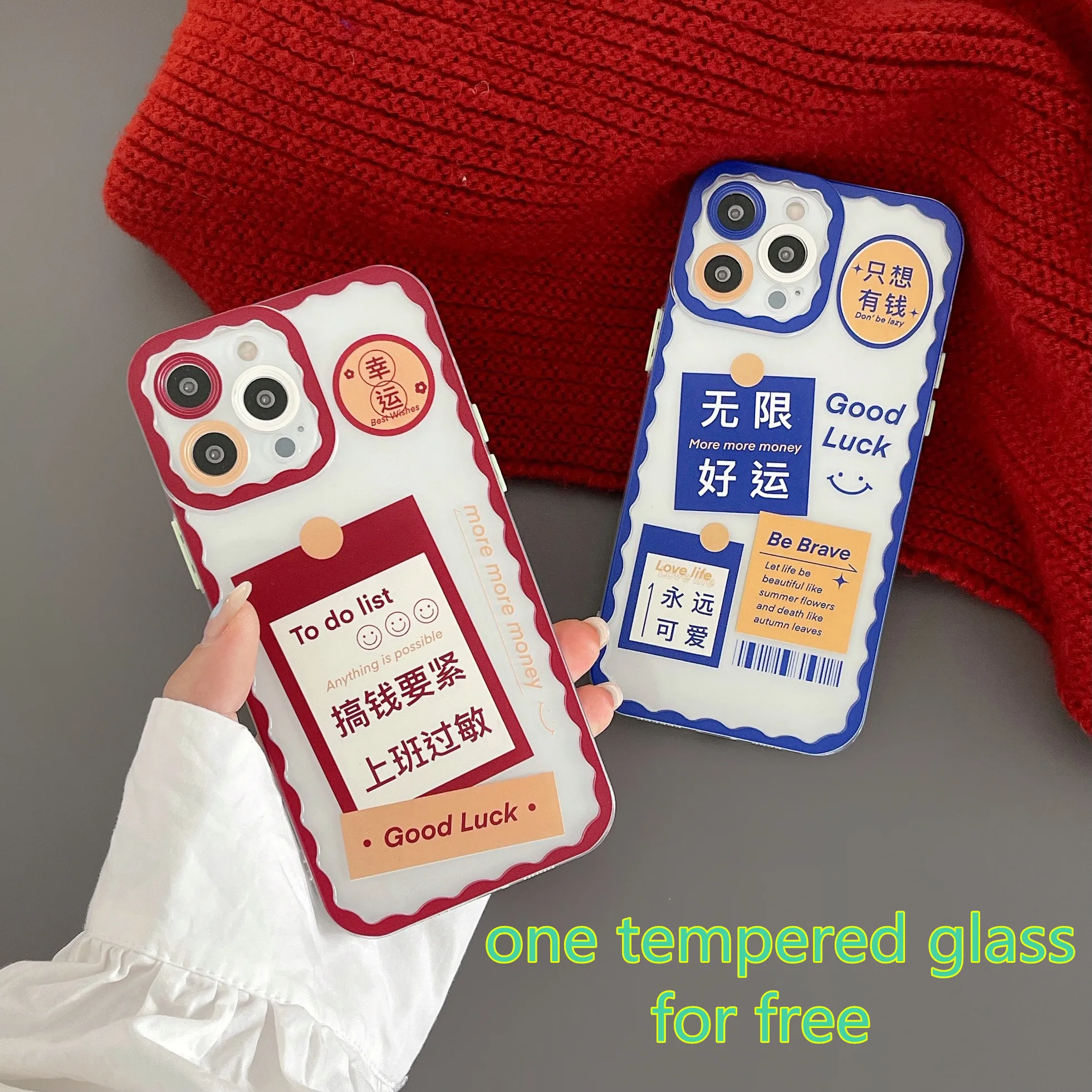

5PCS Good Luck Silicone Case For iPhone 13 Pro Max Transparent Silicone Cover iPhone 11 чехол на айфон 12 Pro Funda iPhone XS