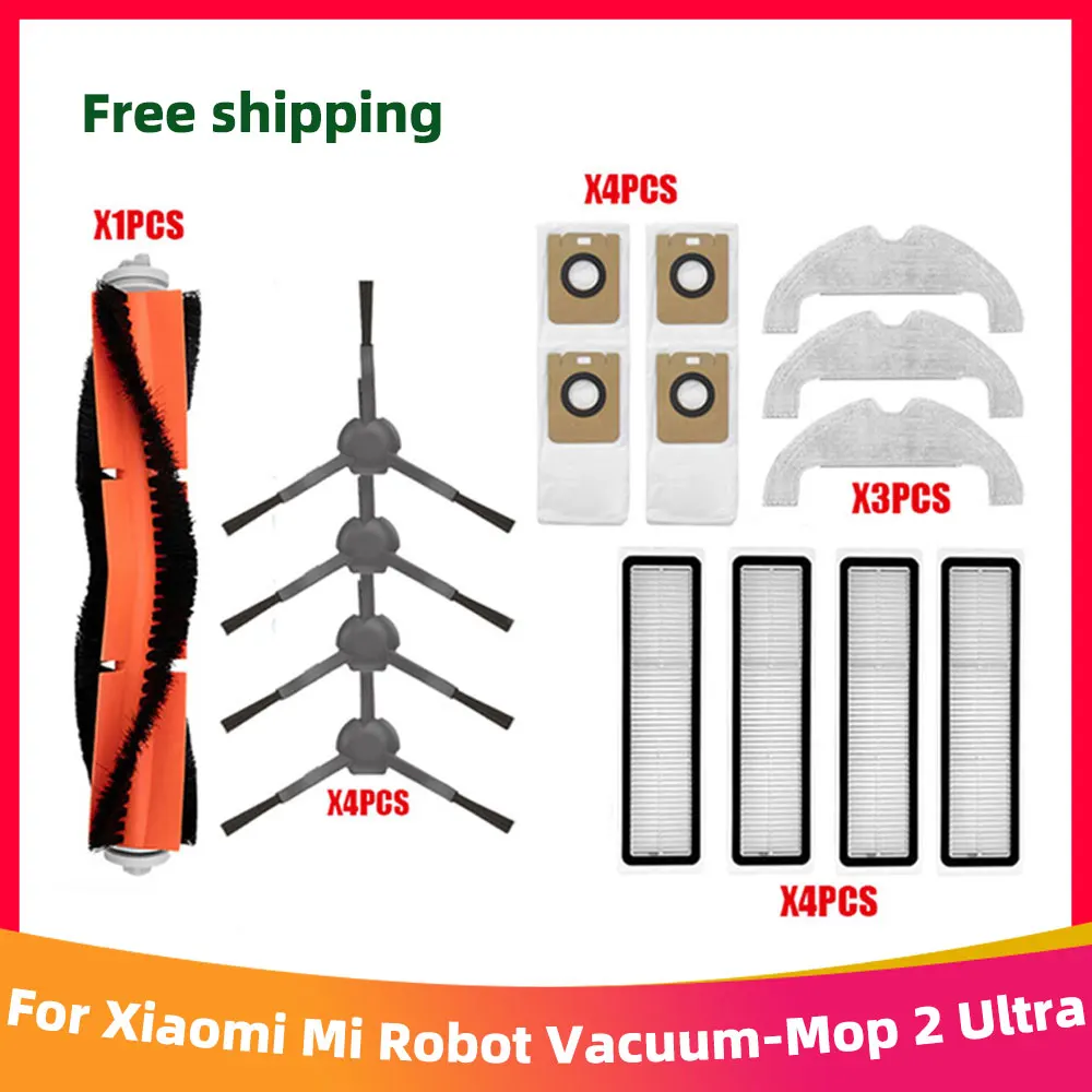 

Replacement For Xiaomi Mi Robot Vacuum-Mop 2 Ultra STYTJ05ZHM Cleaner Spare Parts Main Side Brush Hepa Filter Mop Dust Bag Xiomi