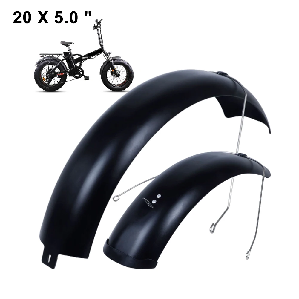 Snow Bicycle Fenders 20 x 5 inch Fat Bike Accessories Wings for Bicycle Electric Bike Fenders Mud Guards for Snow Beach Cycling