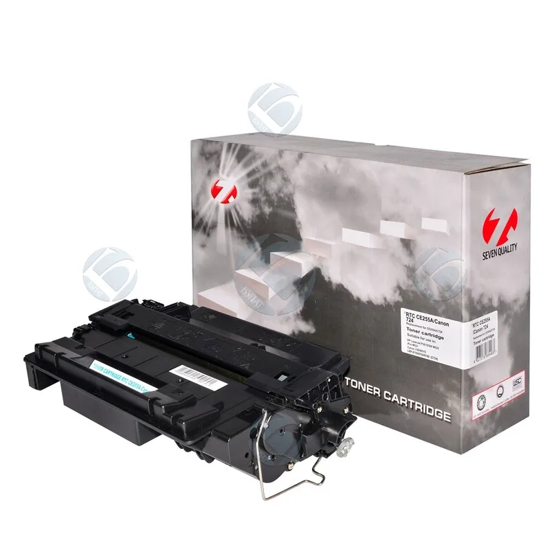 Laser Cartridge 7q ce255a 724 for HP LJ p3015 canon lbp6750 (black 6000 p.) universal |