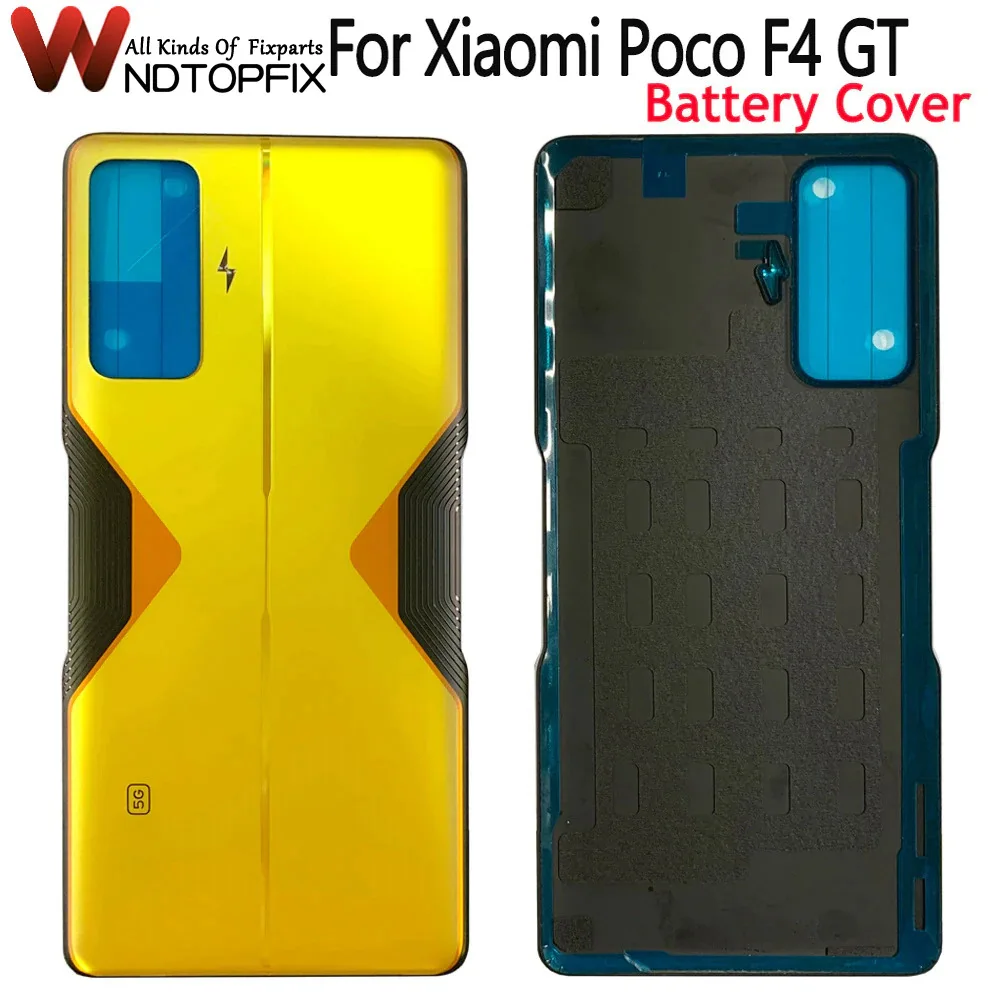 

6.67" New For Xiaomi Poco F4 GT Battery Back Rear Cover Door Housing Case Replacement 21121210G For Xiaomi F4 GT Back Cover