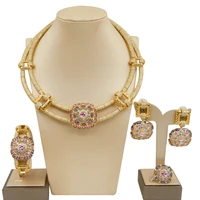 yulaili cubic zircons wedding jewelry sets necklace sets for women luxury jewelry