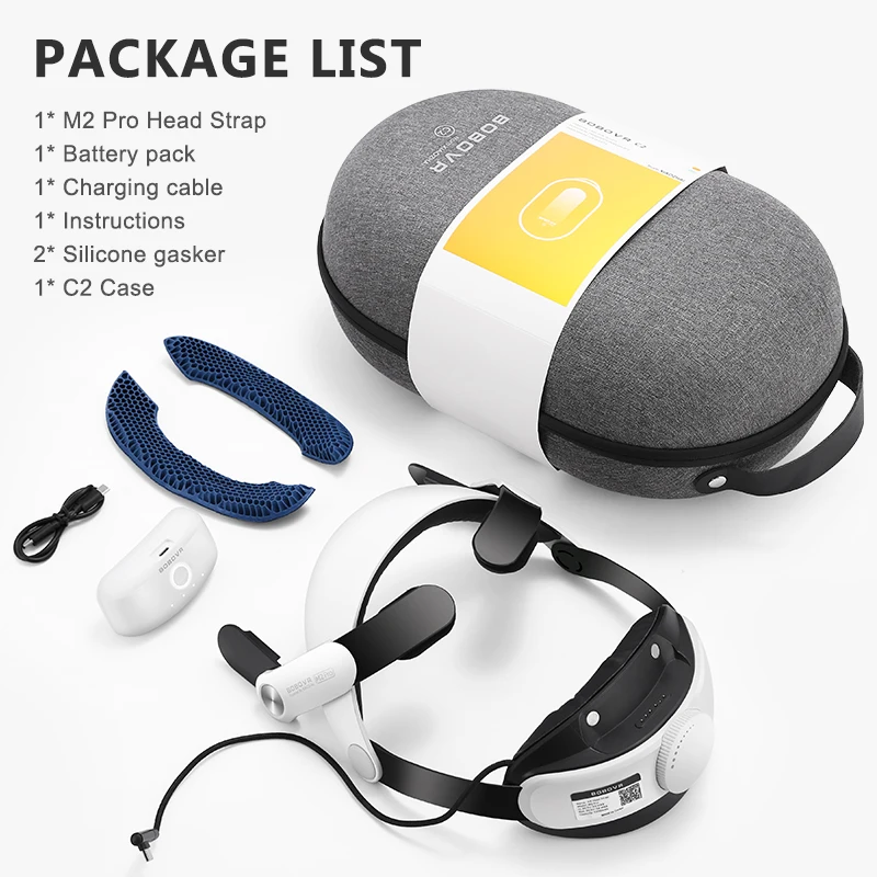 BOBOVR M2 Pro Аккумулятор ремешок + C2 расческа посылка издание для мета квеста 2 с