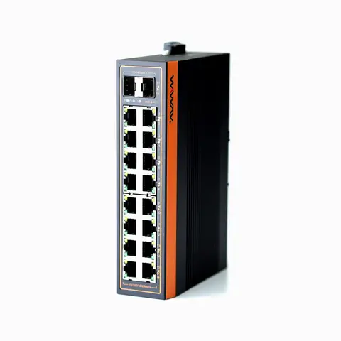 Настройки гигабитного промышленного Ethernet WIWAV silent research W1118-16GE2GF-I 18-портовый коммутатор 10/100/1000 Мбит /с/Не требуется/Энергопотребление