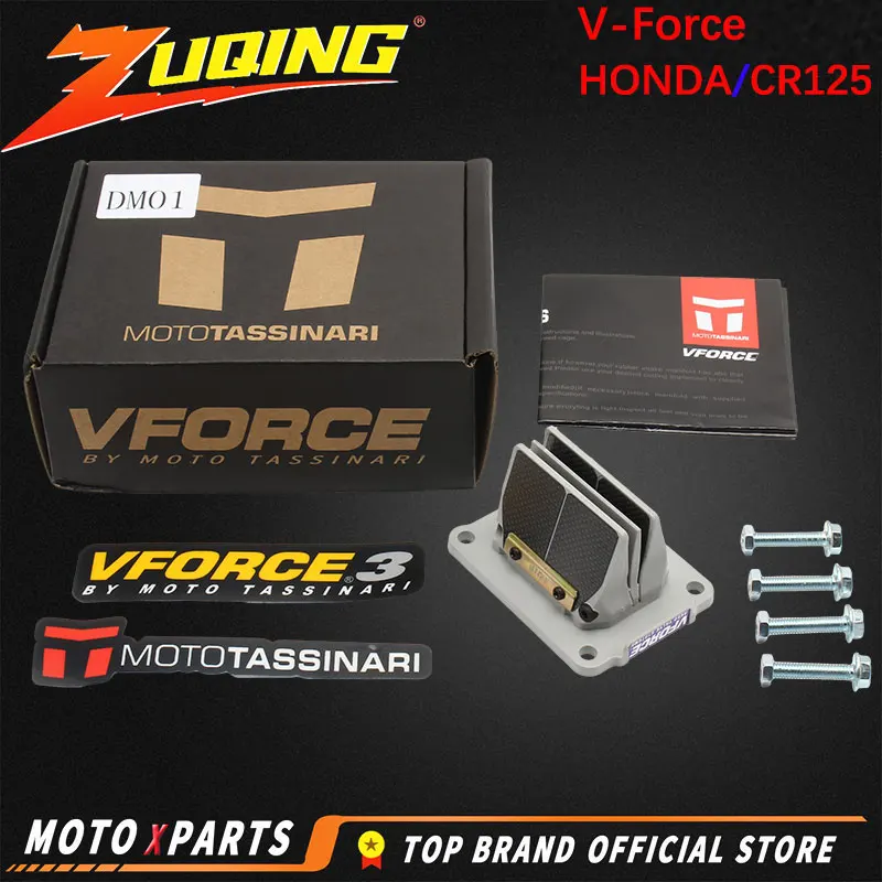 

Motorcycle Reed Valve Kit V Force3 for Honda CR125 NSR 1987-2000 2002 Carbon Fiber V-Force Motocross Fuel System Accessories