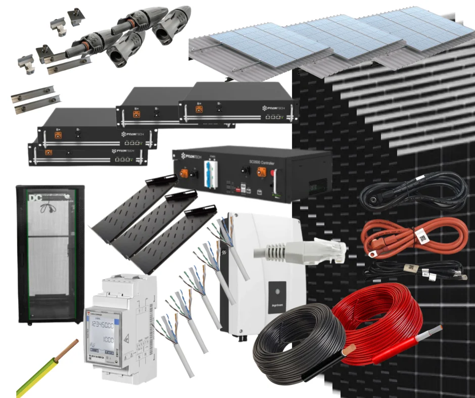 Самопотребляемый Солнечный комплект 6000 Вт 30 кв