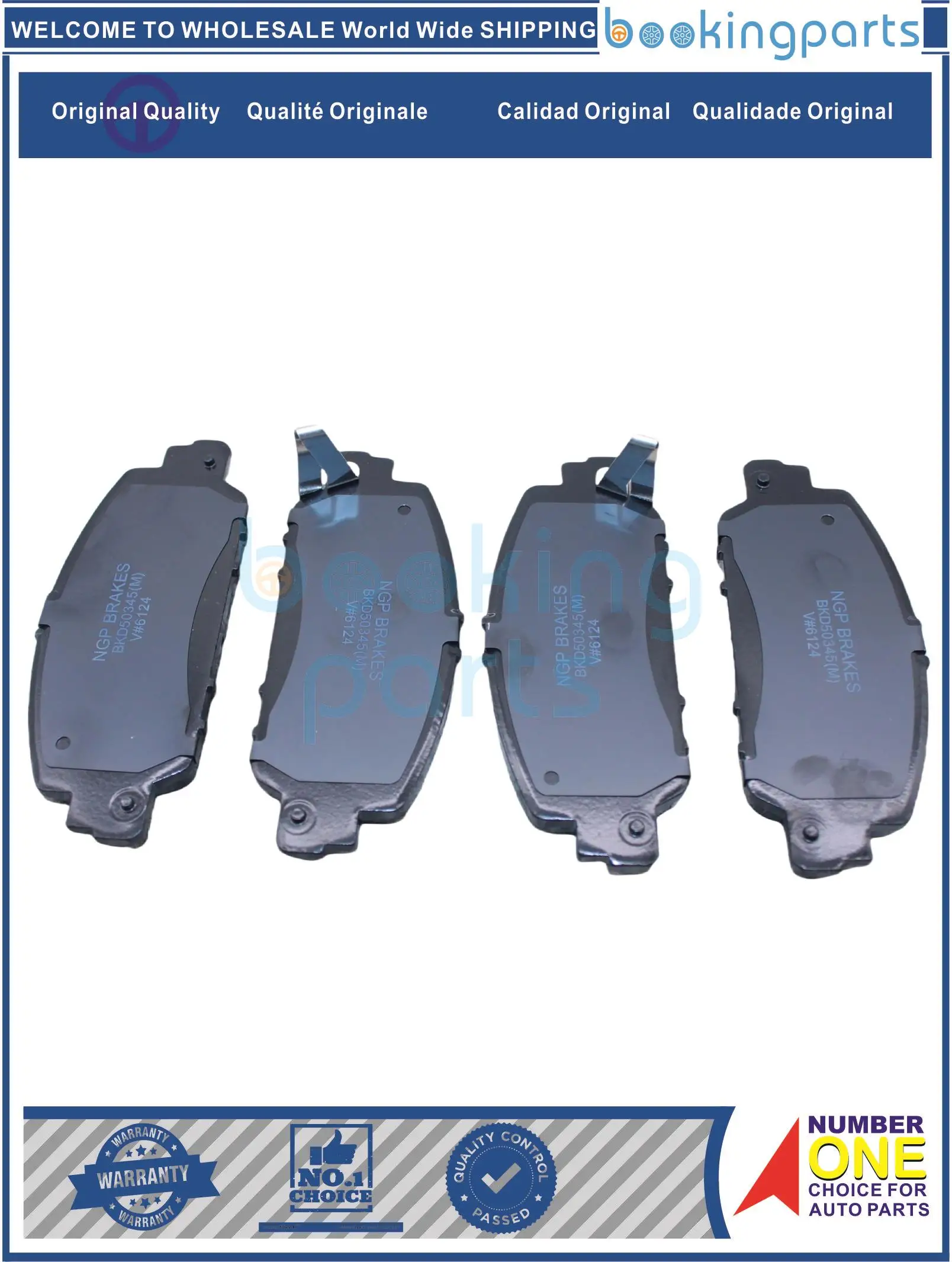 BKD50345(M) D1654 AN-789WK AN789WK DB2304 45022-T2G-A00 45022T2GA00 45022-T2G-A01 45022T2GA01 Тормозная колодка для HONDA ACCORD