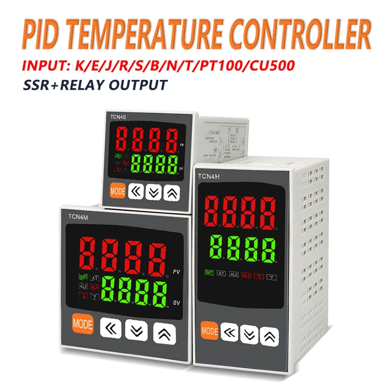 

Цифровой термостат SSR + релейный выход Универсальный вход TC4S TC4H TC4M PID регулятор температуры реле SSR 110VAC 220V