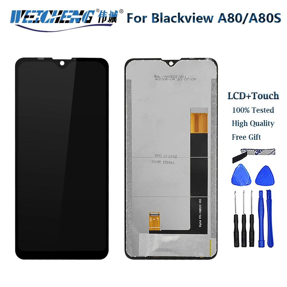 ЖК-дисплей 6,22 дюйма для Blackview A80 A80S, Ремонт ЖК-дисплея для Blackivew A80, ремонт жк-экрана с датчиком