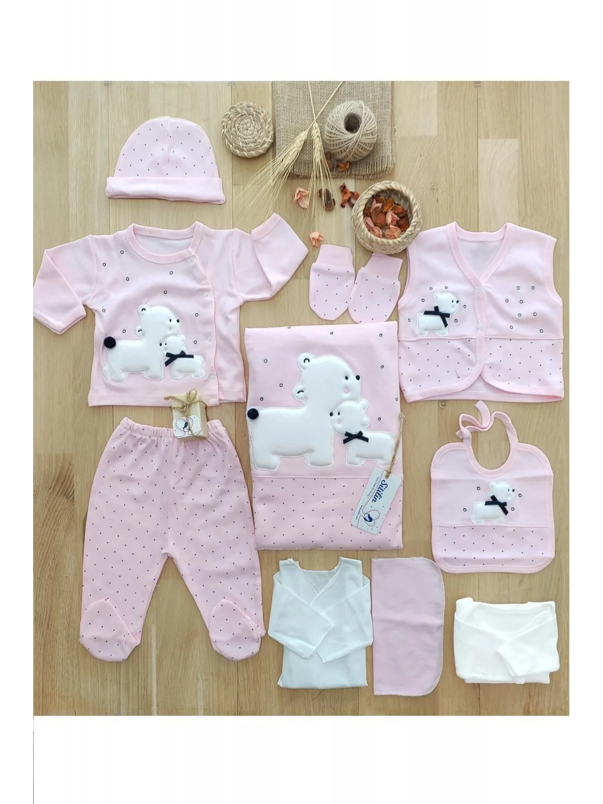 Baby girl Jumpsuit Blanket Etc. 10 Piece Luxury Hospital Out Set Newborn 0-3 Month Four Seasons 2022 New Season
