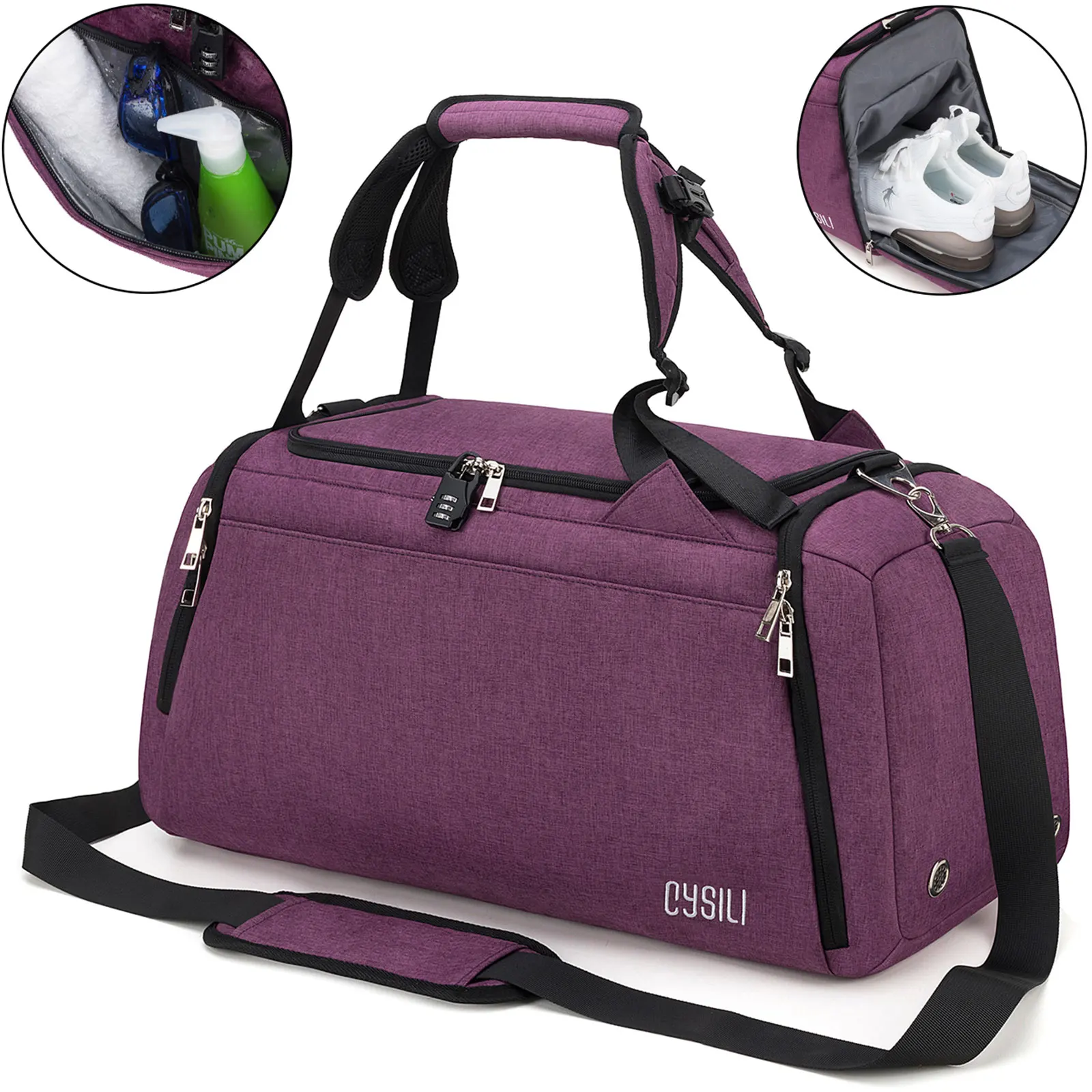 Спортивная сумка с отдельным отделением для обуви идеально подходящая