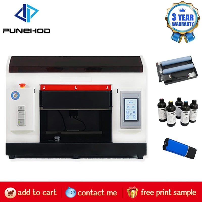 

Punehod UV/DTG планшетный принтер для футболок, текстильной Детской бутылки, цилиндр, мяч для гольфа, печатная машина для малого бизнеса