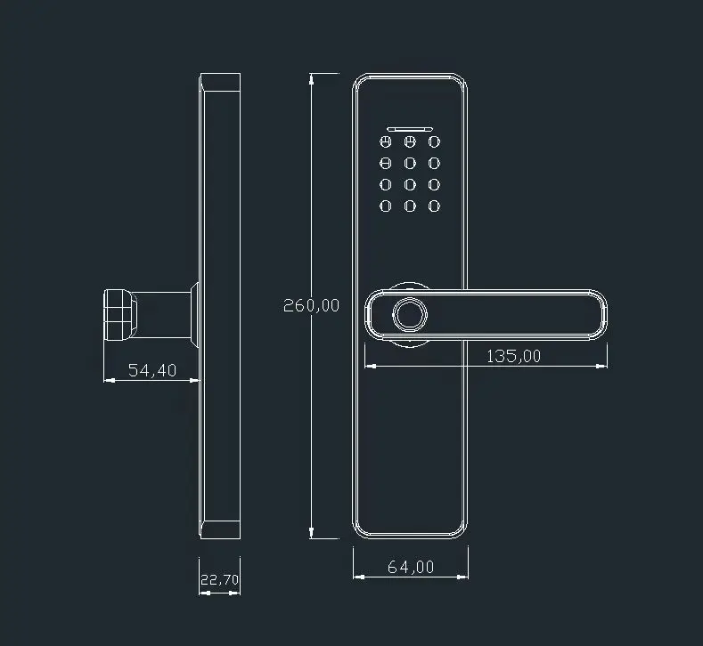 Разумный дверной замок S811 по конкурентоспособной цене |