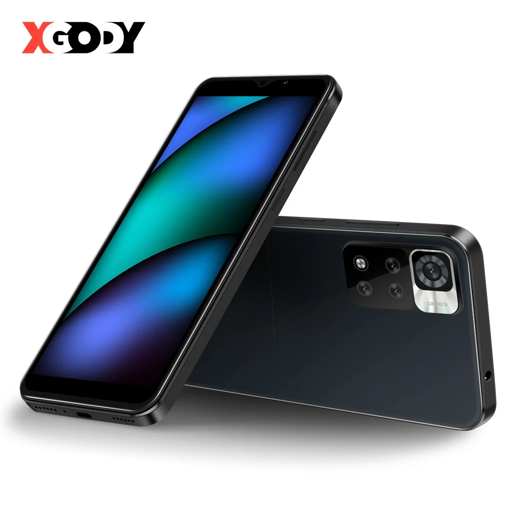 

XGODY Y13 Dual 4G LTE SIM Smartphone Android 9.0 6 Inch 8GB ROM MTK6737 Quad Core 5MP GPS WiFi Smart Face ID Mobile Phones