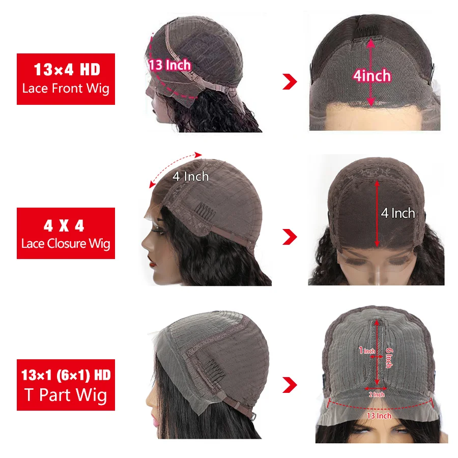 Парик женский прозрачный из натуральных волос 13 х4 дюйма 4 |