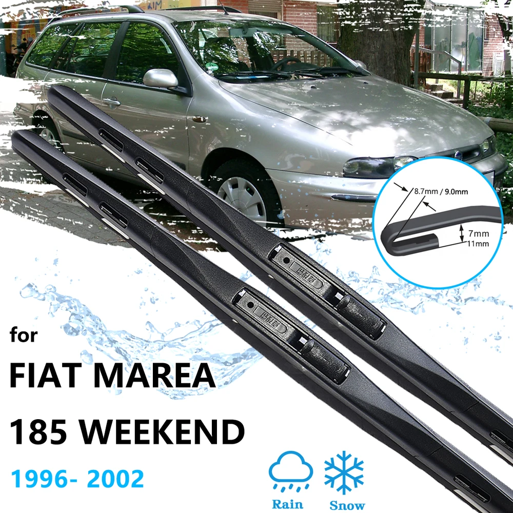 

For Fiat Marea 185 Weekend 1996 1997 1998 1999 2000 2001 2002 Front Rear Wiper Blades Replacement Windshield Windscreen Cleaners