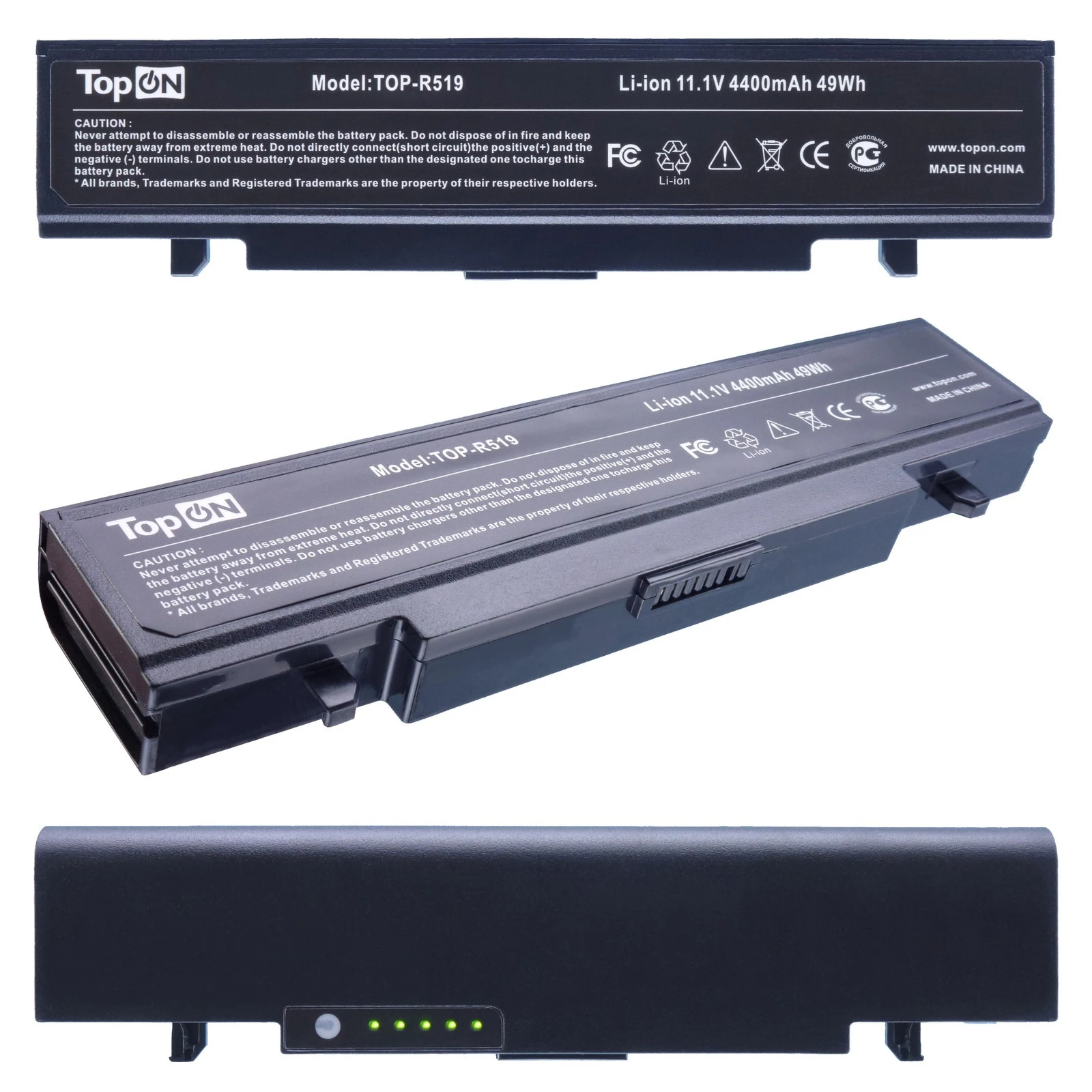 Аккумулятор для Samsung NP-RV415 11.1V 4400mAh TopON |