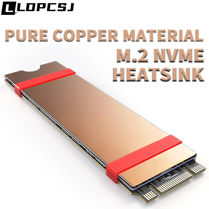 LDPCSJ-almohadilla térmica M.2 NVME SSD, con Nano almohadillas térmicas, disipador de calor de cobre, para M2 2280 SSD