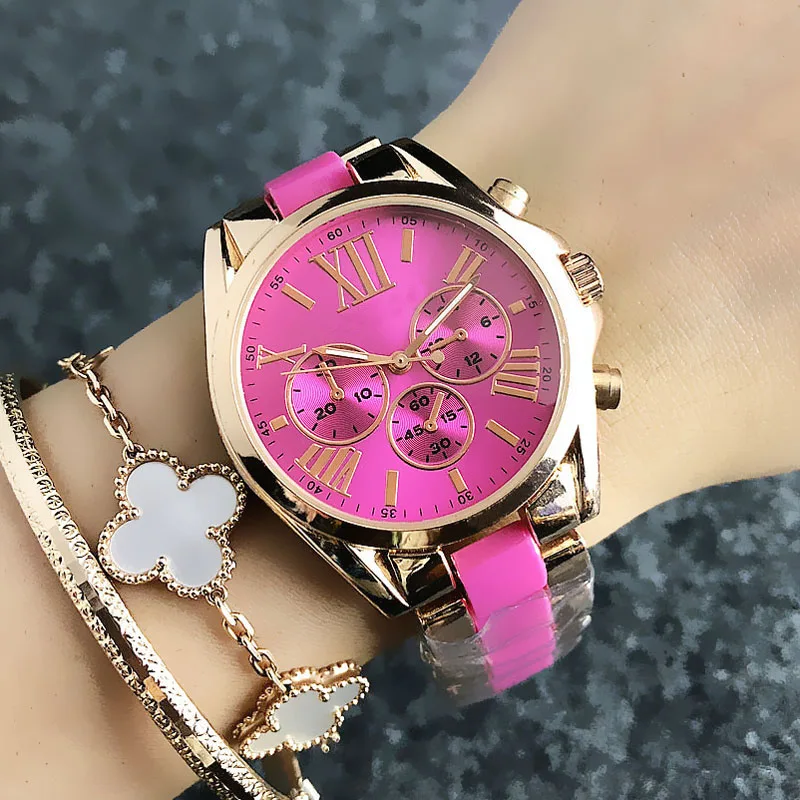 Brand Wrist Watches Women Girl Ladies Style Quartz Casual Steel Metal Band Clock m49