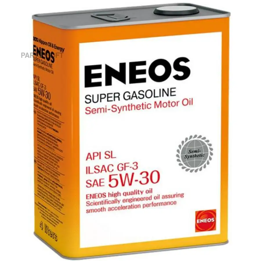 Масло моторное ENEOS Super Gasoline  SL псинт 5W30 4л OIL1361