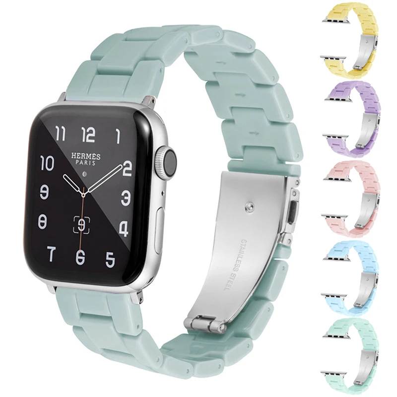 

Ремешок резиновый для Apple Watch iWatch 7 6 5 4 3 2 1 SE, сменный браслет для мужчин и женщин, сменный Браслет для часов 3 стрелки, 41 мм 45 мм 38 мм 42 мм 40 мм 44 м...