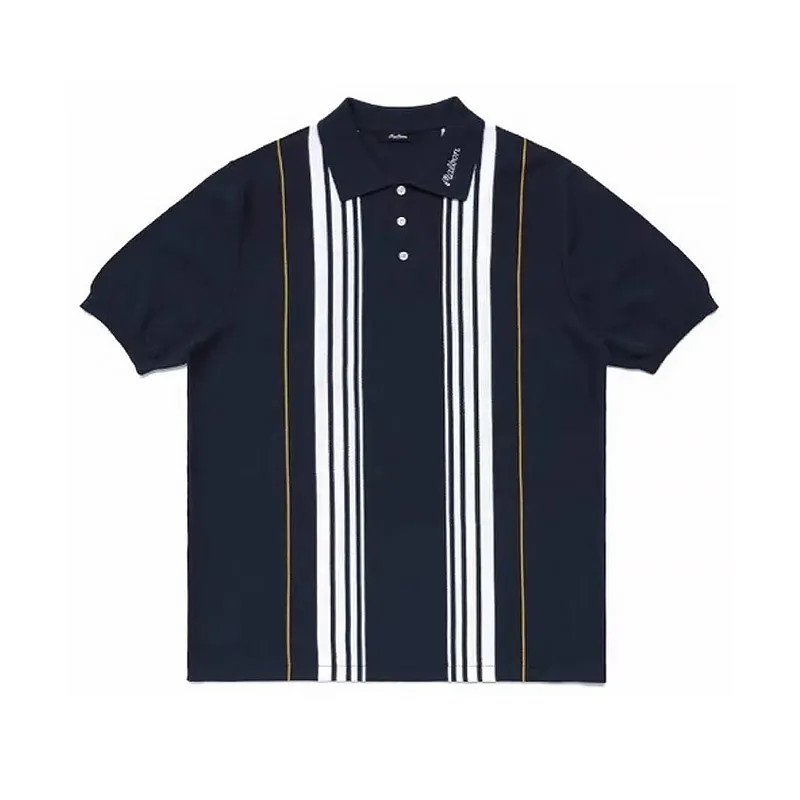 Men’s Short Sleeve Knit Sports Shirt - Modern Polo Vintage Classics