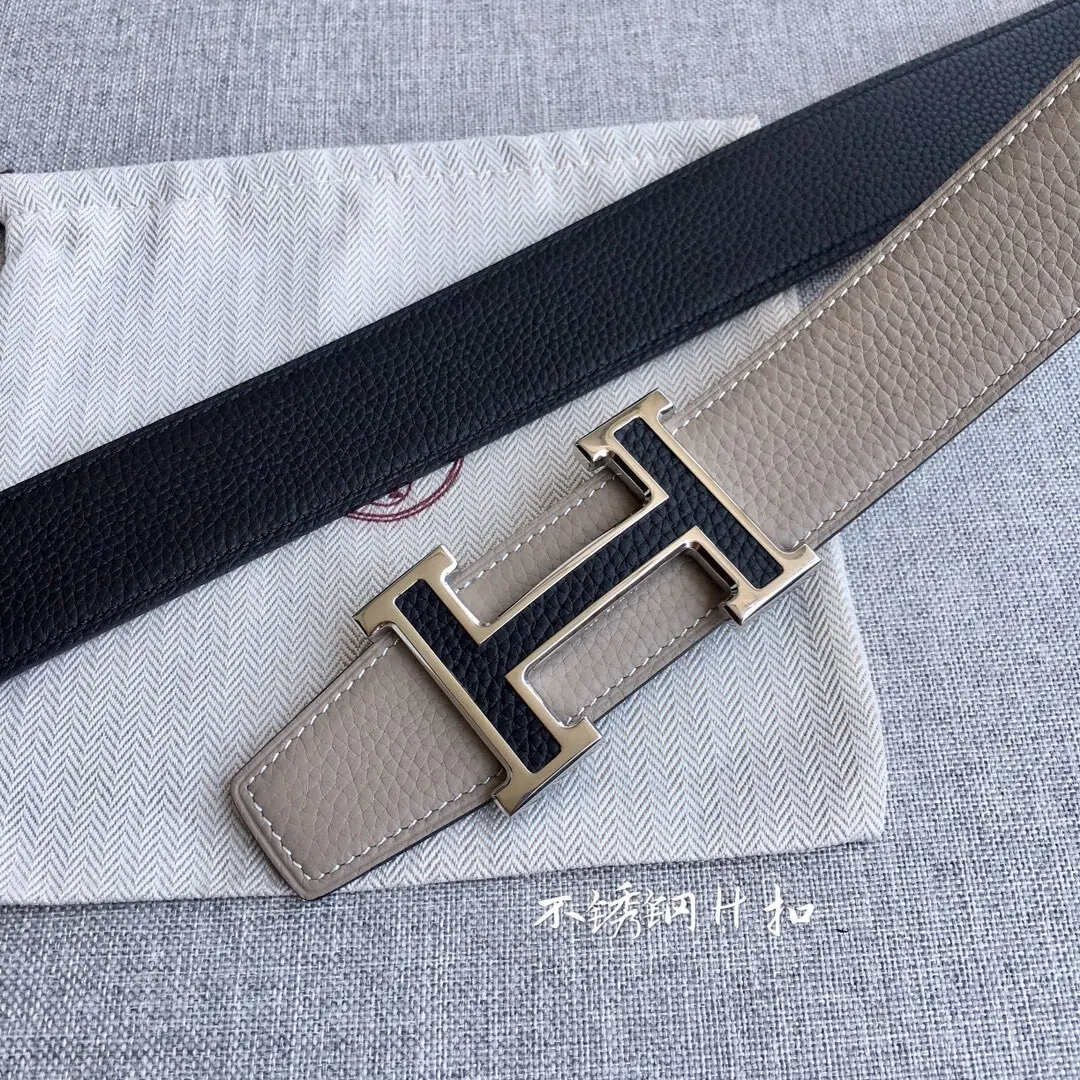 ln Стиль Ремень Hermes Счетчик Burst Мужчины Бизнес Повседневная Глава Iayer Яловичной