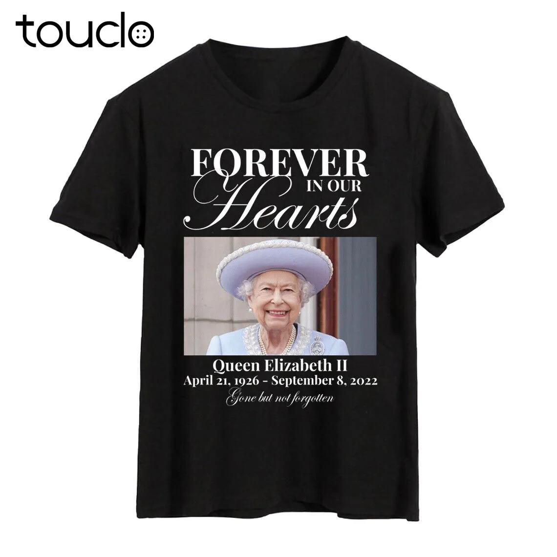 

Футболка Рип Квин Елизавета II 1926 2022 с надписью «Forever In Our Hearts»