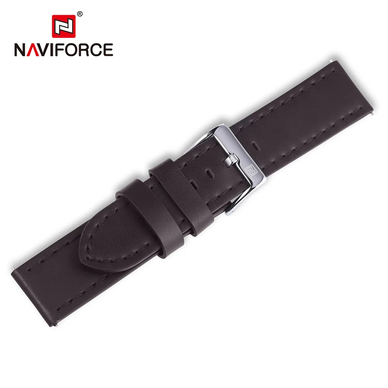 Ремешок NAVIFORCE из натуральной кожи для наручных часов модный мужской браслет с