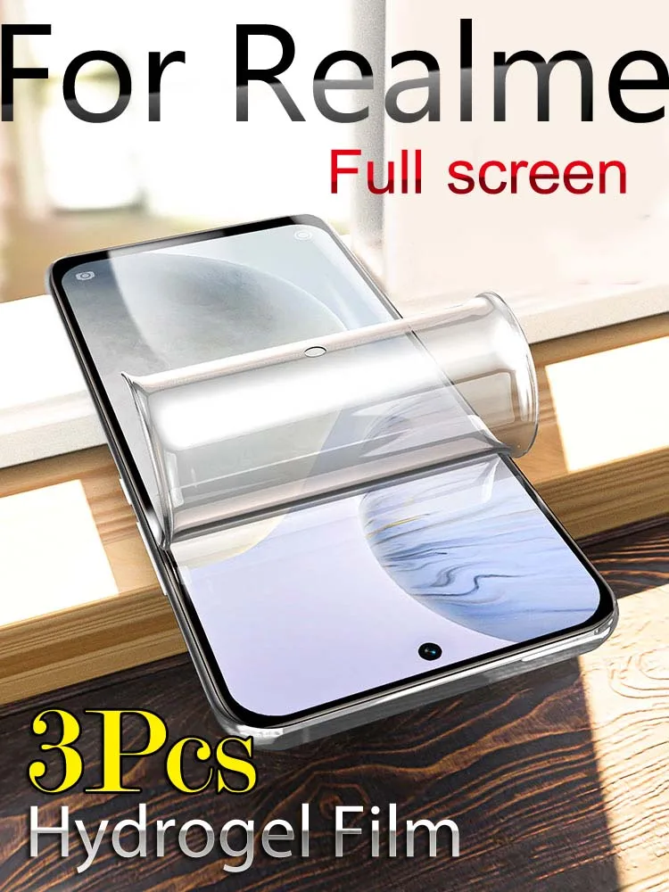 Мягкая Гидрогелевая пленка RealmeGT2Pro для Realme 10Pro + HD защита для экрана RealmeGT NEO2T NEO3 Q2Pro RealmeV5 RealmeX7Pro IQOO5Pro