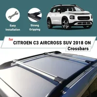 BARS FOR CITROEN C3 AIRCROSS SUV 2018 ON ALUMINUM ALLOY CROSS BAR CAR ROOF RACK LUGGAGE CARRIER CROSSBAR