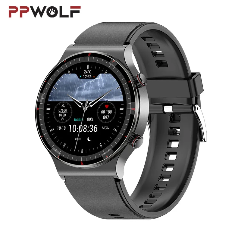 

PPWOLF PG08 Medical Grade Smart Watch PPG + ECG Heart Rate Health Monitoring Bracelet 2022 Waterproof Fitness Sport Smartwatch