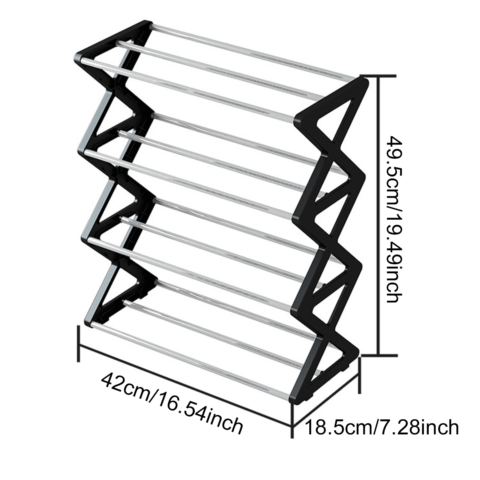 

4-х ярусная стеллаж для обуви из стали