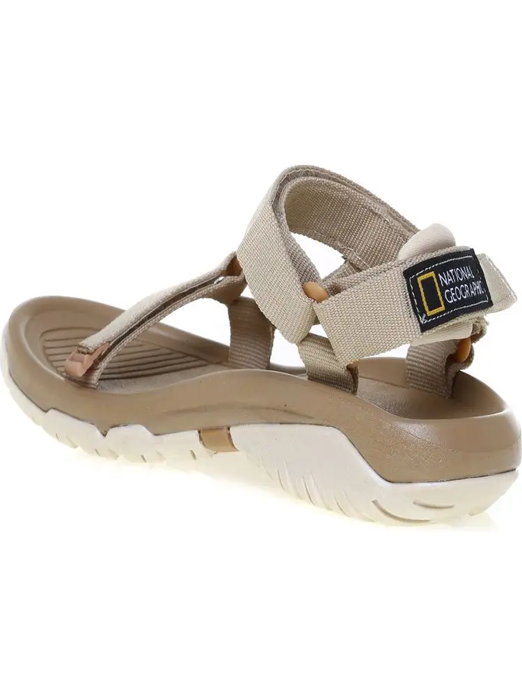 

National Geographic Beige-Green-Brown Women 'S Sandals Walking Foot Comfortable Healthy painless Sports Gezmede Gift Love