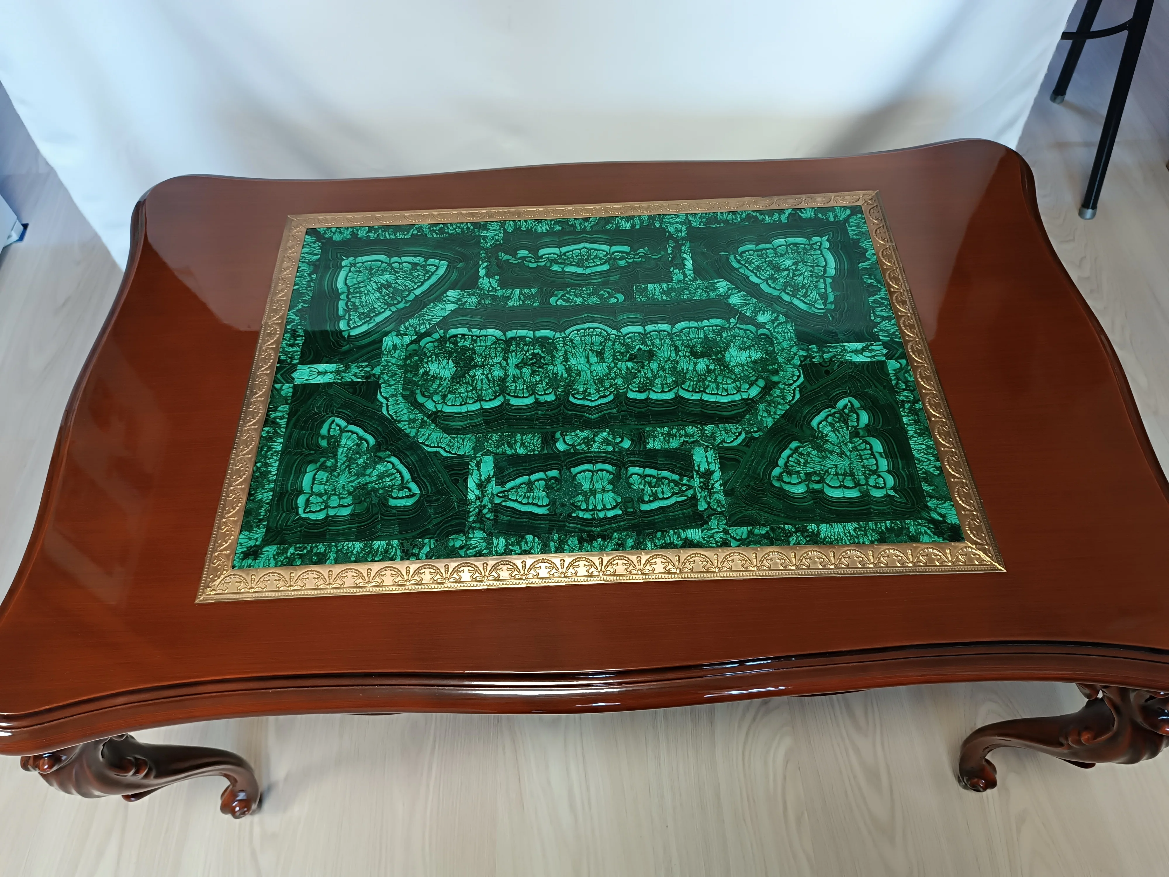 Стол Журнальный малахитовый