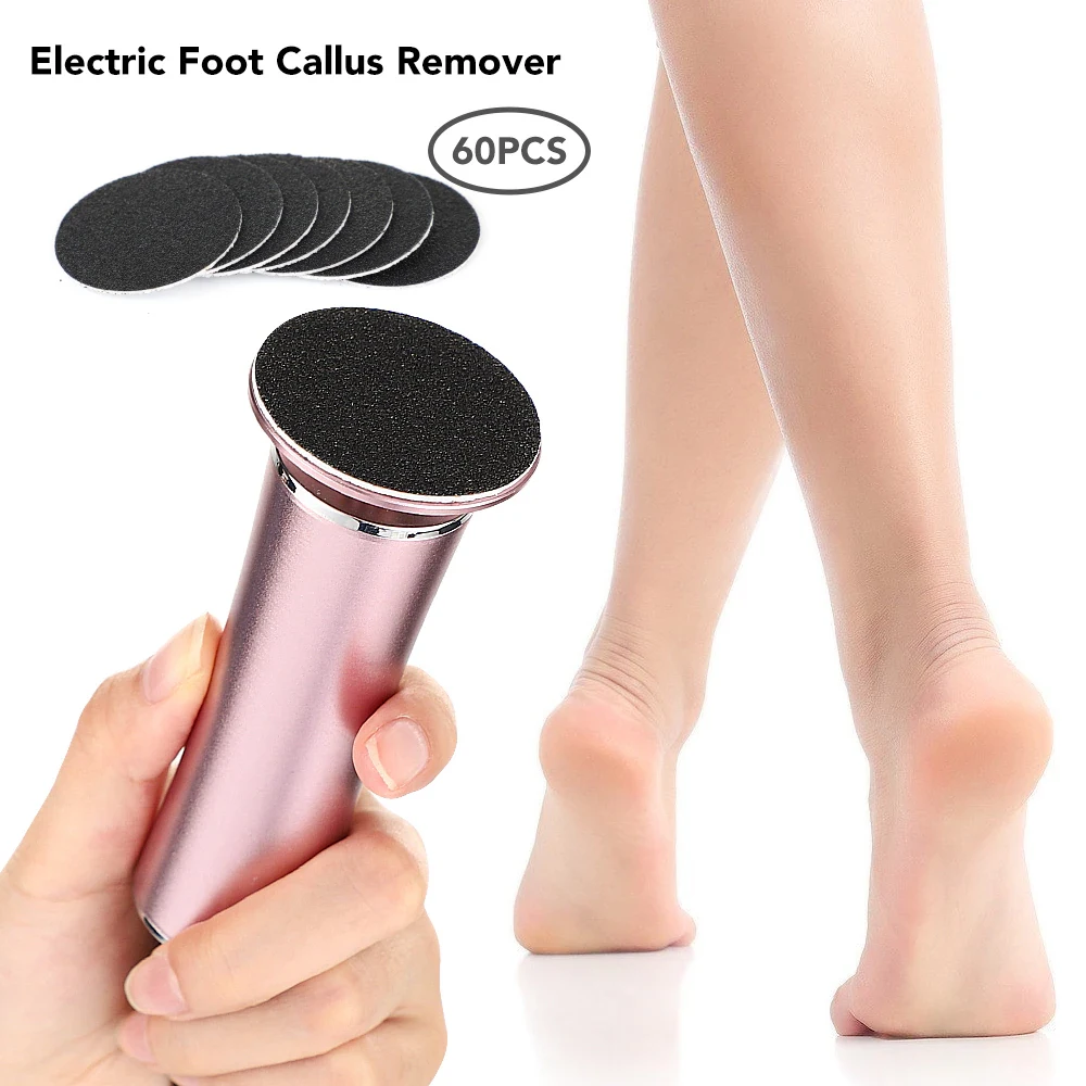 

Electric Foot Pedicure Machine for Feet Heels Care File Sander Professional 60pcs Replaceable Sandpaper Dead Skin Callus Remover