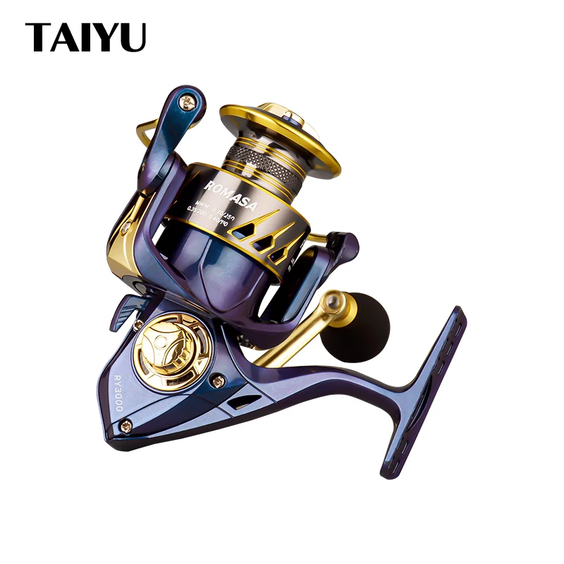 

TAIYU Fishing reels Spinning 1000-6000 Series Metal Spool 5.2:1 Spinning Wheel for Sea bass pike Max Drag 10Kg Carp Fishing Reel