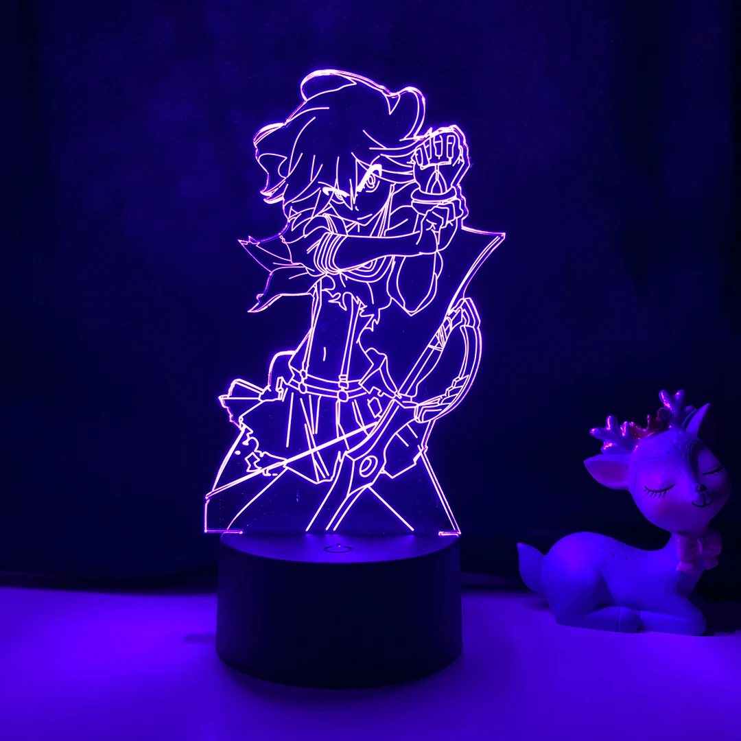 

Anime Kill La Kill Ryuko Matoi Led Night Light for Bedroom Decor Light Brithday Gift Manga Kill La Kill 3d Table Lamp Acrylic