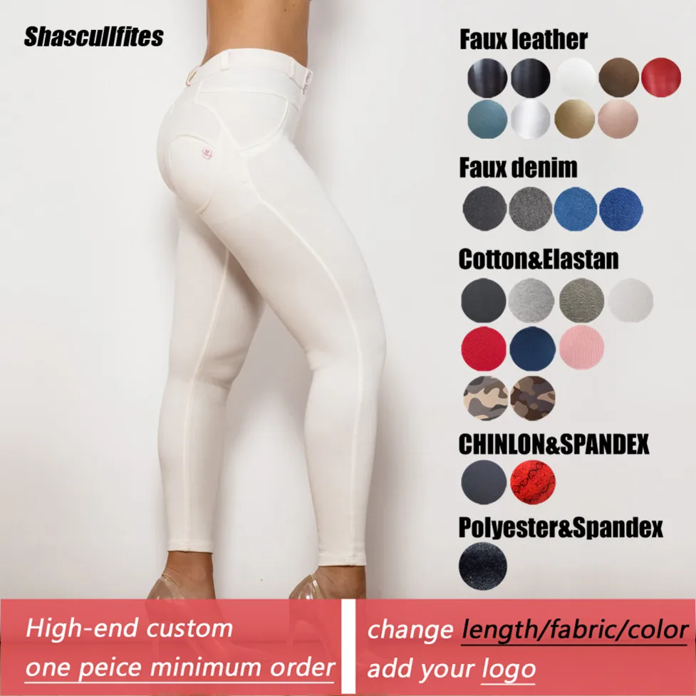 Shascullfites Tailored Summer Cotton Pants Women Skinny Pants Woman Casual Straight Fitting New All-Match Leggings