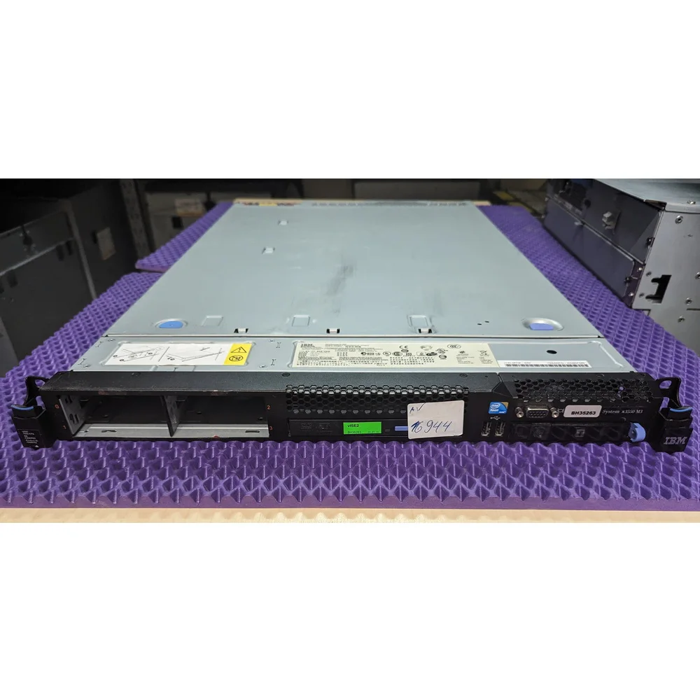 Сервер IBM X3550 M3 TYPE 7944, MAIN 69Y5082, 2X E5620, DDR 32GB, cooler 6X 43Y6929, PSU 2X 7001484-J000, 39Y7224, non RAID