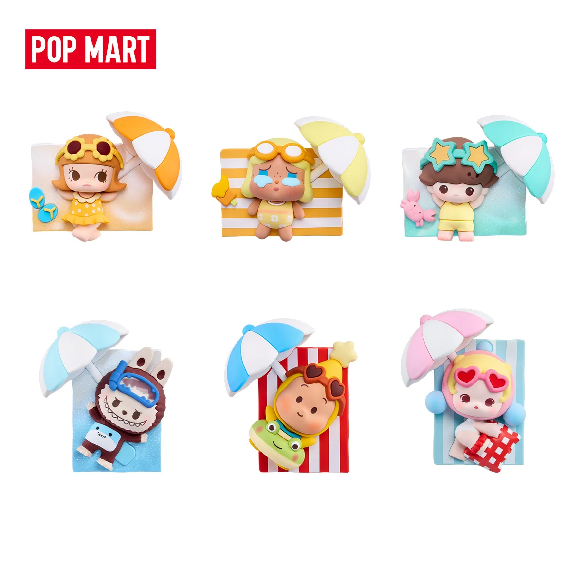 【EU】POP MART POP BEAN Island Vacation Series Магнит на холодильник 1 шт.6 шт. Фигурка из серии Blind Box (art.: 3920dbf04e91d) - 3920dbf04e91d