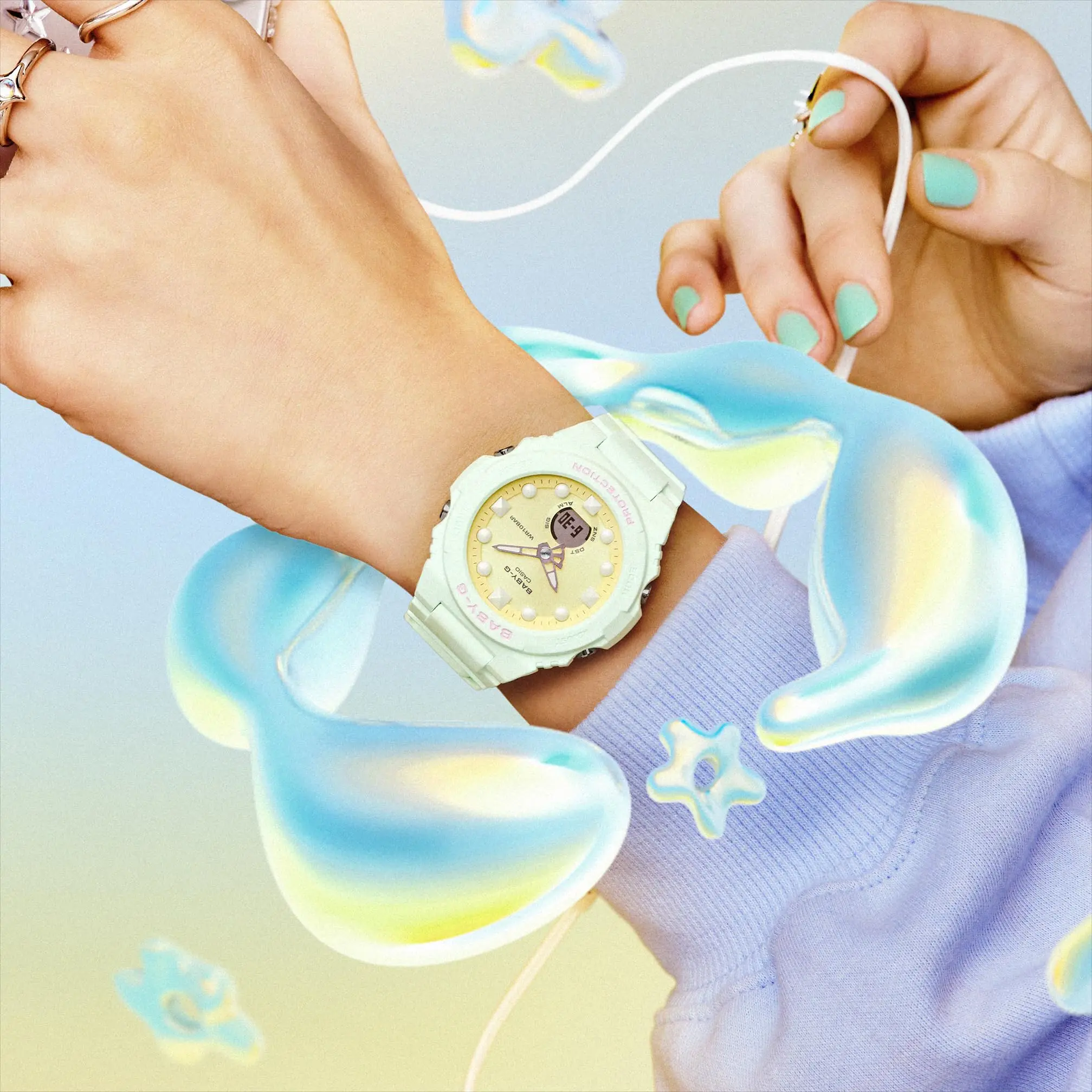 Часы Baby Gee Зеленые [Casio] [] BGA-320FH-3AJF женские |